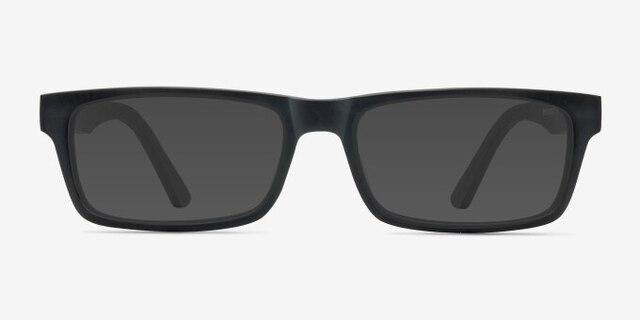 Cambridge Noir AcétateMontures de lunettes de vue d'EyeBuyDirect, Avec des Verres Teintés