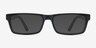 Cambridge Noir AcétateMontures de lunettes de vue d'EyeBuyDirect, Avec des Verres Teintés