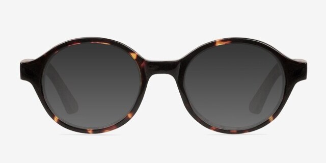 Plato Coffee & Tortoise Wood-textureMontures de lunettes de vue d'EyeBuyDirect, Avec des Verres Teintés