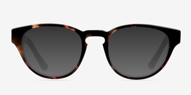 Louise Brown & Tortoise Wood-textureEyeglass Frames from EyeBuyDirect, with Tinted Lenses