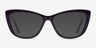 Charlotte Purple AcetateEyeglass Frames from EyeBuyDirect, with Tinted Lenses
