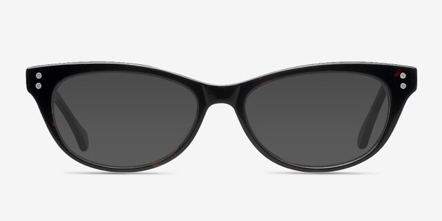 Monica Brown & Tortoise AcetateEyeglass Frames from EyeBuyDirect, with Tinted Lenses