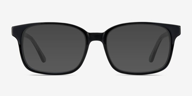 Claudia Noir AcétateMontures de lunettes de vue d'EyeBuyDirect, Avec des Verres Teintés