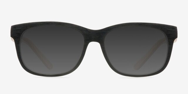 White Pine Black AcetateEyeglass Frames from EyeBuyDirect, with Tinted Lenses