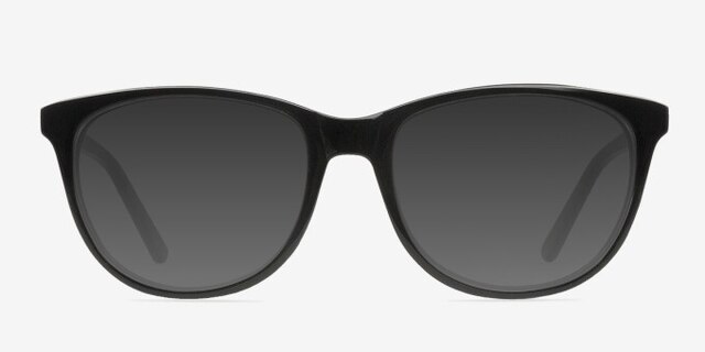 Anahi Black AcetateEyeglass Frames from EyeBuyDirect, with Tinted Lenses