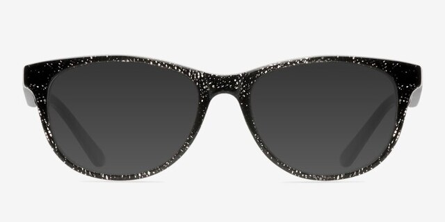 Arden Black AcetateEyeglass Frames from EyeBuyDirect, with Tinted Lenses