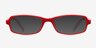 Kiwi Rouge PlastiqueMontures de lunettes de vue d'EyeBuyDirect, Avec des Verres Teintés