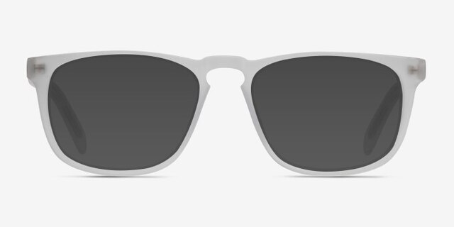 Rhode Island Matte Clear AcetateEyeglass Frames from EyeBuyDirect, with Tinted Lenses