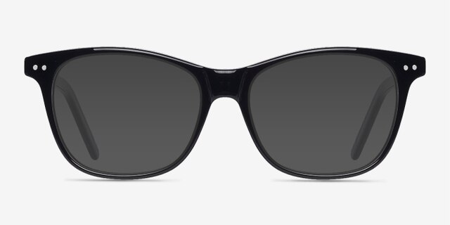 Almost Famous Black AcetateEyeglass Frames from EyeBuyDirect, with Tinted Lenses
