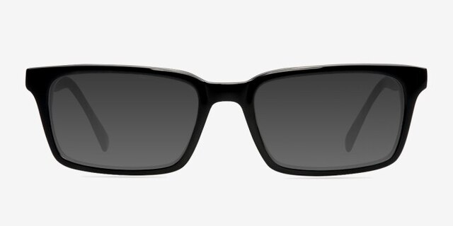 Clark Black AcetateEyeglass Frames from EyeBuyDirect, with Tinted Lenses