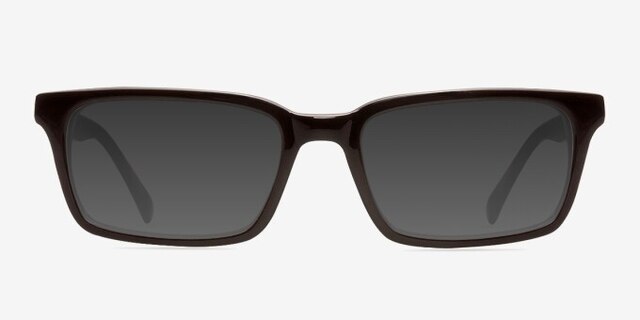 Clark Coffee AcétateMontures de lunettes de vue d'EyeBuyDirect, Avec des Verres Teintés
