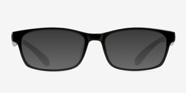 Olli Black PlasticEyeglass Frames from EyeBuyDirect, with Tinted Lenses