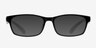 Olli Black PlasticEyeglass Frames from EyeBuyDirect, with Tinted Lenses