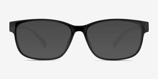Robbie Black & White PlasticEyeglass Frames from EyeBuyDirect, with Tinted Lenses
