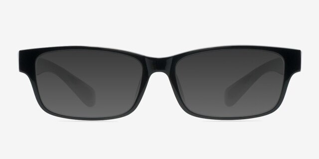 Arnav Black PlasticEyeglass Frames from EyeBuyDirect, with Tinted Lenses