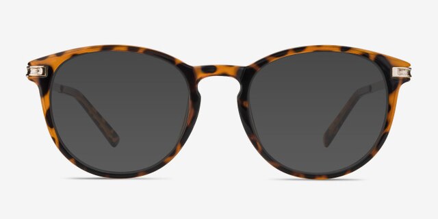 Daphne Brown & Tortoise Plastic-metalMontures de lunettes de vue d'EyeBuyDirect, Avec des Verres Teintés