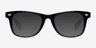 Atlee Black PlasticEyeglass Frames from EyeBuyDirect, with Tinted Lenses