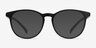 Chilling Black PlasticEyeglass Frames from EyeBuyDirect, with Tinted Lenses