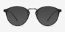 Chillax Matte Black & Gunmetal MetalEyeglass Frames from EyeBuyDirect, with Tinted Lenses