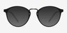 Chillax Matte Black & Silver MetalEyeglass Frames from EyeBuyDirect, with Tinted Lenses