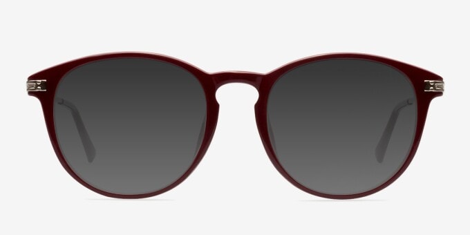 Muse Round Matte Gray Glasses for Women | Eyebuydirect