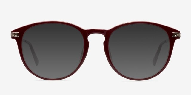 Muse Red Plastic-metalEyeglass Frames from EyeBuyDirect, with Tinted Lenses