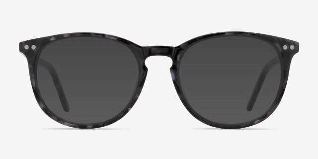 Fiction Gray & Floral AcétateMontures de lunettes de vue d'EyeBuyDirect, Avec des Verres Teintés