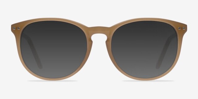 Fiction Taupe AcetateEyeglass Frames from EyeBuyDirect, with Tinted Lenses