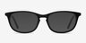 Valentin Matte Black AcetateEyeglass Frames from EyeBuyDirect, with Tinted Lenses