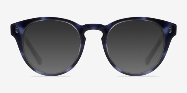 Twist Navy AcetateEyeglass Frames from EyeBuyDirect, with Tinted Lenses