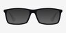 Madison Matte Black AcetateEyeglass Frames from EyeBuyDirect, with Tinted Lenses