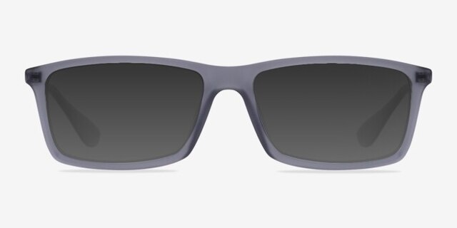Madison Matte Gray AcétateMontures de lunettes de vue d'EyeBuyDirect, Avec des Verres Teintés
