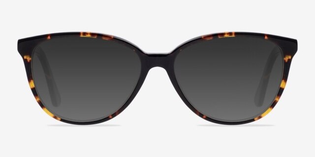 Hepburn Tortoise AcetateEyeglass Frames from EyeBuyDirect, with Tinted Lenses