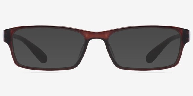 Jeans Brown PlasticEyeglass Frames from EyeBuyDirect, with Tinted Lenses