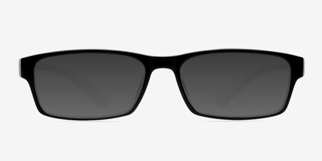Jeans Black PlasticEyeglass Frames from EyeBuyDirect, with Tinted Lenses