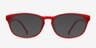 Drums Red PlasticEyeglass Frames from EyeBuyDirect, with Tinted Lenses