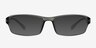 Alperton Matte Gray PlasticEyeglass Frames from EyeBuyDirect, with Tinted Lenses