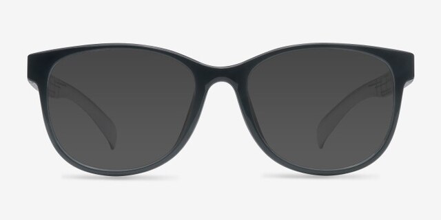 Warren Black PlasticEyeglass Frames from EyeBuyDirect, with Tinted Lenses