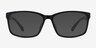 Boston Matte Black PlastiqueMontures de lunettes de vue d'EyeBuyDirect, Avec des Verres Teintés