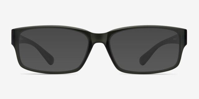 Apollo Matte Gray PlasticEyeglass Frames from EyeBuyDirect, with Tinted Lenses