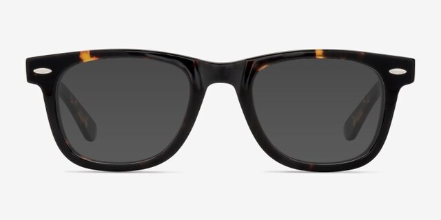 Blizzard Dark Tortoise AcetateEyeglass Frames from EyeBuyDirect, with Tinted Lenses
