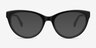 Her Black Acetate-metalEyeglass Frames from EyeBuyDirect, with Tinted Lenses