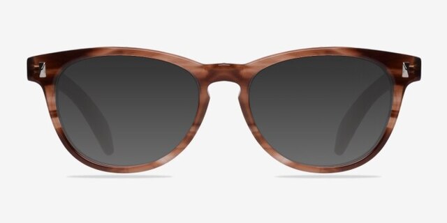 Sahara Brown AcetateEyeglass Frames from EyeBuyDirect, with Tinted Lenses