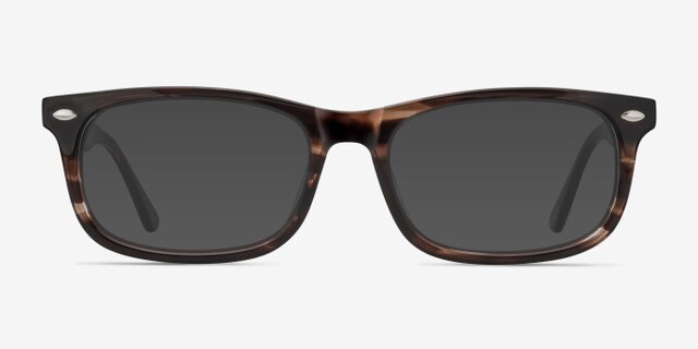 Birmingham Coffee AcetateEyeglass Frames from EyeBuyDirect, with Tinted Lenses