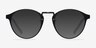 Small Chillax Matte Black & Gunmetal PlasticEyeglass Frames from EyeBuyDirect, with Tinted Lenses