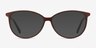 Adore Matte Brown & Pink AcetateEyeglass Frames from EyeBuyDirect, with Tinted Lenses