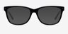 Allure Noir AcétateMontures de lunettes de vue d'EyeBuyDirect, Avec des Verres Teintés