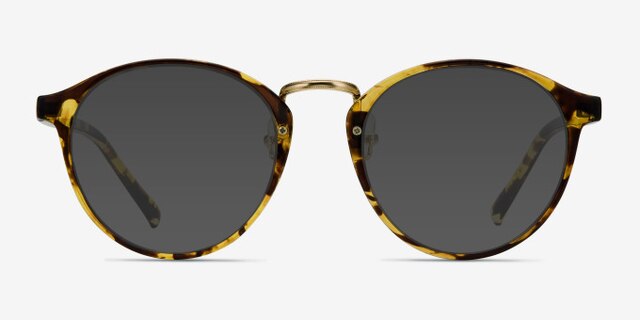 Chillax Tortoise MetalEyeglass Frames from EyeBuyDirect, with Tinted Lenses