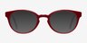 Rose Red AcetateEyeglass Frames from EyeBuyDirect, with Tinted Lenses