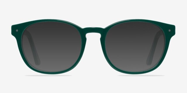 Midnight Green AcetateEyeglass Frames from EyeBuyDirect, with Tinted Lenses